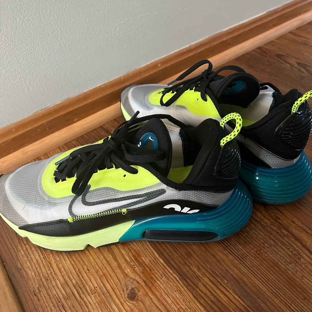Nike Athletic Shoes - Black, Neon Yellow, Teal